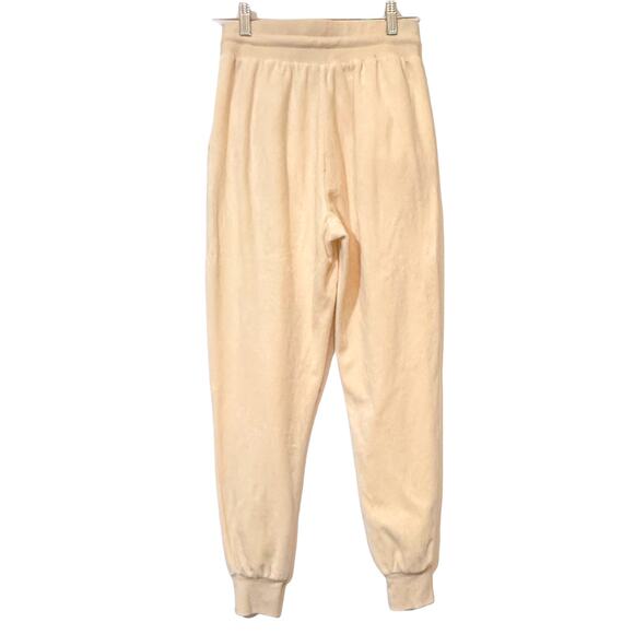 3 FOR $50! 🎁 TRUE RELIGION Velour Crop Sweatsuit Joggers in Pearl Sz. S - Picture 5 of 12